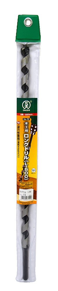 Amazon.co.jp: 大西工業 ロングドリル＜L-500＞（NO．7E） 15mm : DIY