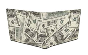 Fashionduet Canvas Wallet for Men,Boys.6 Card Holder Wallet Black,Genuine Leather Stylish bi-fold Canvas Printed Designer Multicolor Genuine Leather Wallet and Purse Card Holder