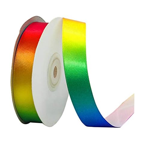 22 m Satinband, Schleifenband Satin Geschenkband zum Basteln, Polyester Stoffband Dekoband 2cm Breit Cover