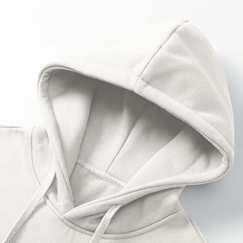 Men's Heavy Hoodie Fleece Lined Pullover Thick Fall Winter Hooded Sweatshirt Fashion Basic Long Sleeve Sweatshirt3