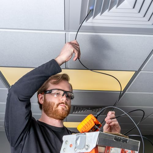 Image of Klein Tools ET17 Utility Borescope with 5.5 mm 9.8-Foot Waterproof Gooseneck Snake, LEDs, 4.3-Inch LCD, Attachments, Endoscope Inspection Camera