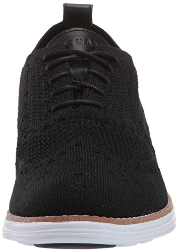 Cole Haan Womens Originalgrand Stitchlite Wingtip Oxford Flat, Black Knit/Optic White, 10.5 Us #TOP1
