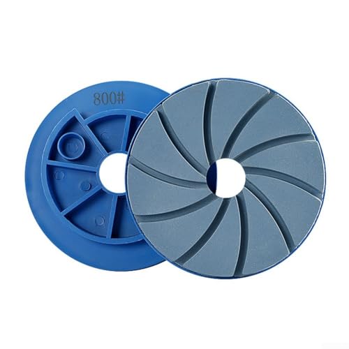 Rueda de molienda con conexión de bloqueo de caracol, almohadillas de pulido de borde biselado de 5 pulgadas para mármol, granito y suelos de hormigón, adecuadas para máquinas automáticas de pulido de