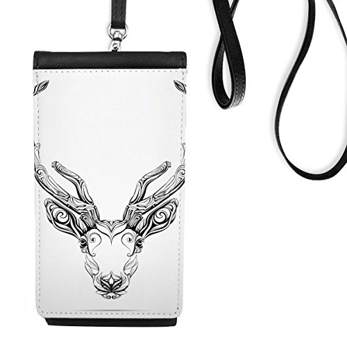 Cadeau original porte-monnaie téléphone noir pour passionnés de nature