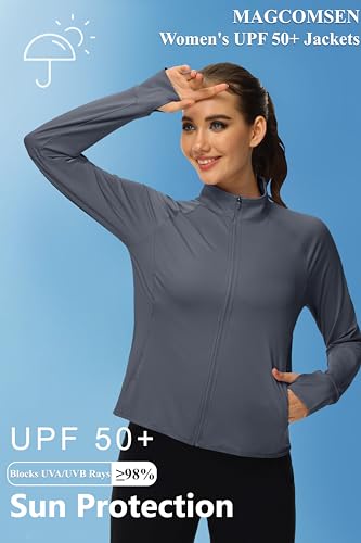 MAGCOMSEN-Womens-UPF-50-Lightweight-Athletic-Jackets-Cropped-Zip-Up-Long-Sleeve-Running-Shirts-with-Thumb-Holes