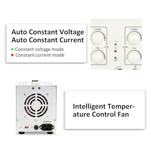 Image of MATRIX Linear Laboratory DC Power Supply 30V 5A, On /Off Buton, MPS-3005D+ | bench power supply reliable portable lab adjustable power supply 100mV 10mA, Low Ripple and Noise with Alligator Leads, OTP