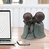 Zoom IMG-1 statuetta bonze sussurrante portafortuna decorazione Zoom IMG-1 statuetta bonze sussurrante portafortuna decorazione