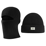 Balaclava Herren, Ski Maske für Motorradfahren und Wintersport, Winddichte Sturmhaube aus Flauschmaterial, Universelle Größe für Erwachsene