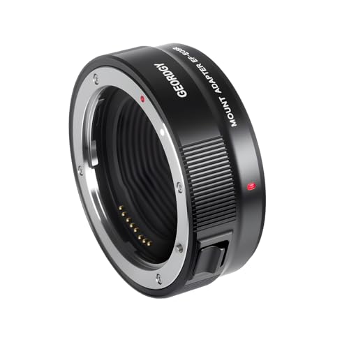 レンズアダプター、Canon EF/EF-Sシリーズレンズ用AFアダプター、EOS RP R3 R5 R6 R6MarkII R7 R8 R10 R50 R100、高速AF、調節可能な絞りを含むCanon EOS-Rカメラ用