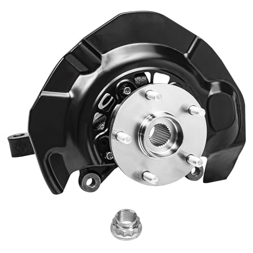 Image of Detroit Axle - FWD Front Left Steering Knuckle & Wheel Hub Bearing Replacement for 2004 2005 2006 2007 Toyota Highlander