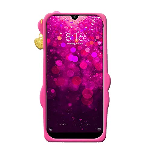 Image of Unirock Hello Kitty Back Case Cover for Redmi Y3| 3D Cute Hello Kitty Case |Soft Silicone Rubber Back Cover with Pendant Kitty Cover for Redmi Y3 (Pink)