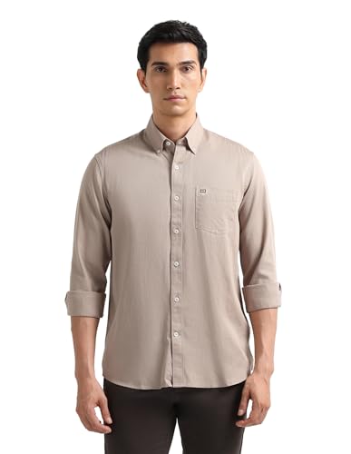 Image of Arrow Striped Slim Fit Mens Casual Shirts - 100% Cotton, Breathable & Comfortable, Full Sleeves Shirts for Men