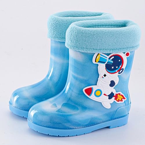Big Boys Rain Boots Spac𝐞 Rainboots Boots Girls Toddler Boy Boots Toddler Boy Rainboots With Fun 𝐀stronaut Patterns2