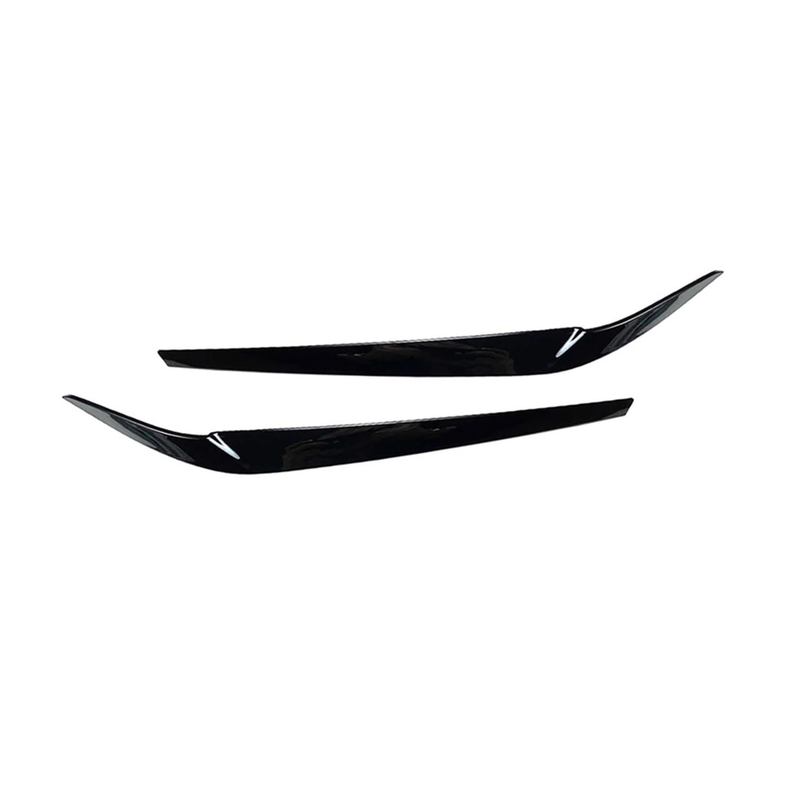 2 Stück Autoscheinwerfer-Augenbrauenaufkleber Compatible With 5 Series G30 G31 G38 F90 M5 525I 530I 540I 2017-2021 Rücklicht-Augenlid(Black)