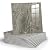Chejiaye 10pcs Marble Peel and Stick Backsplash Waterproof Washroom Wall Panels, Peel and Stick Tile, PVC Wall Panels for Kitchen (Grey Marble Tiles, 11.8" x 11.8" x2.5MM x 10Pack)