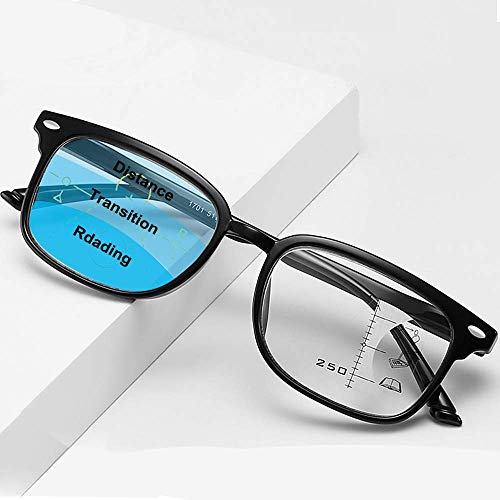 Progressive Multifocal Reading Glasses For Men Women Blue Light Blocking +2.5