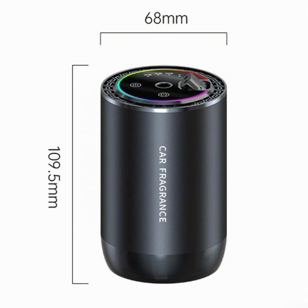 Auto-Lufterfrischer-Diffusor mit Licht, für Smart-Auto für Aroma-Diffusor mit 50 ml Parfüm, Auto für Aroma-Öl-Diffusor, Luftbefeuchter passend für Home Office (Drachen)