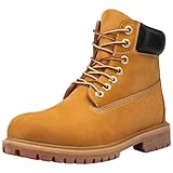 [SOARHOPE] メンズ 本革 エンジニア ショート ワークブーツ ハイカットレースアップ 編み上げ 軽量 防水 ブーツ Boots Leather for man