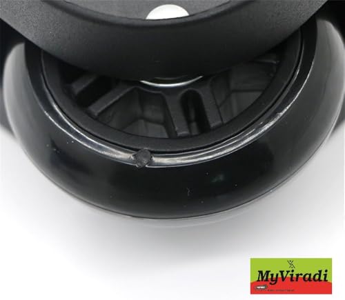 Image of Replacement and Repair Rubber Travel Trolley Daffal Bag Wheels for Luggage Parts For All Branded Daffal Bag (2 Pcs, 1Set)