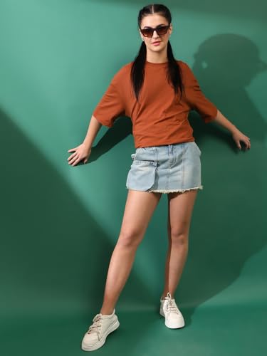 Image of Tales & Stories Denim Skirt for Women-Y118410