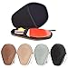 Njdkadey Table Tennis Racket Bag Waterproof Ping Pong Paddle Storage Case Holds 2 Rackets Silver 28x20cm/11.02x7.87inch
