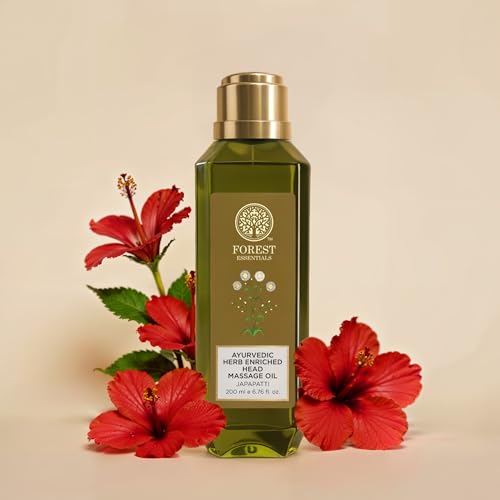 Image of Forest Essentials Japapatti Head Massage Oil | Ayurvedic Hair Oil for Hair Growth & Dry Frizzy Hair | Ideal for Dry, Chemically Treated Hair (Pack of 2)