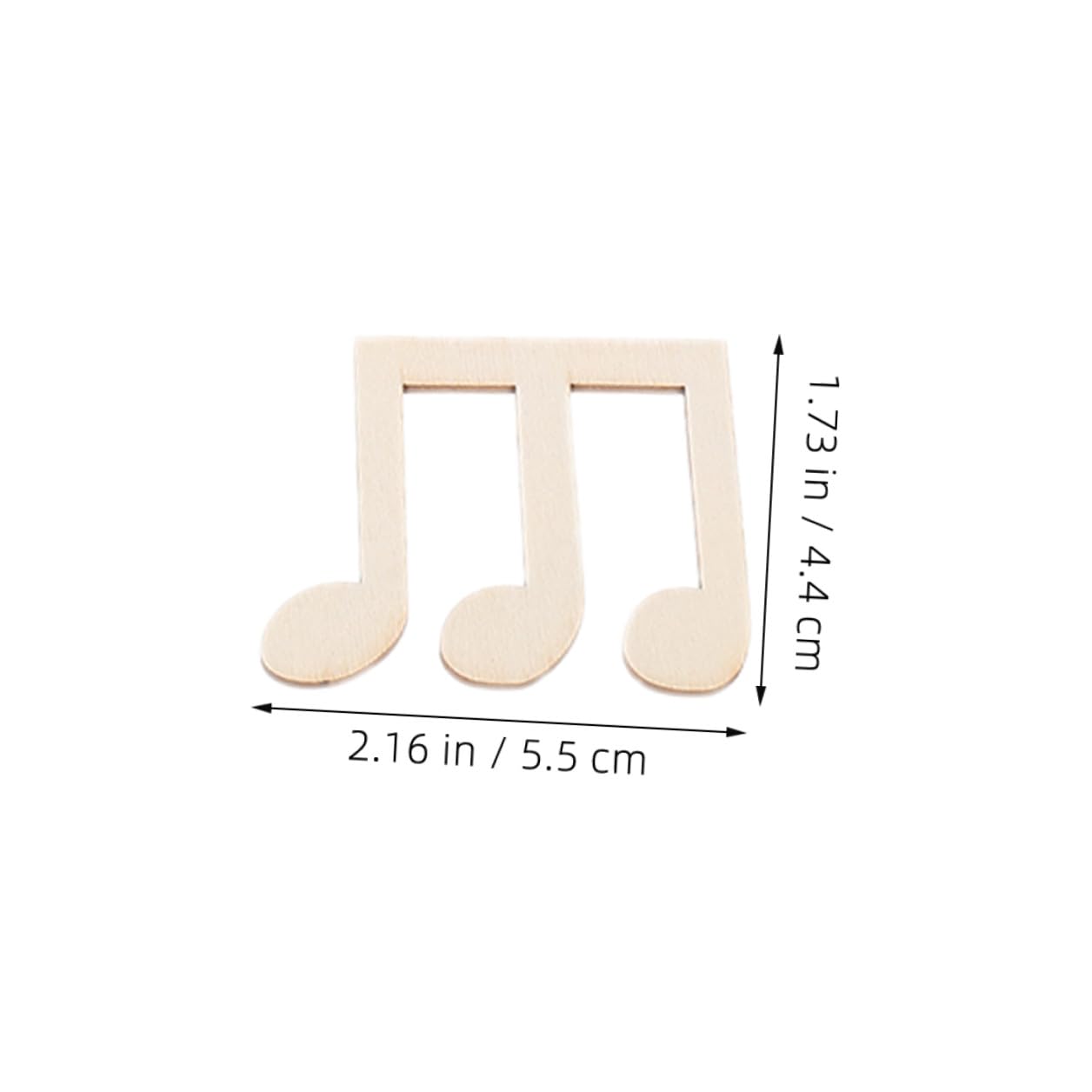 OUNONA 100pièces Notes De Musique Brut Découpes Pour Bricolage Décoration Artisanale Projets Artistiques Fournitures De Diy
