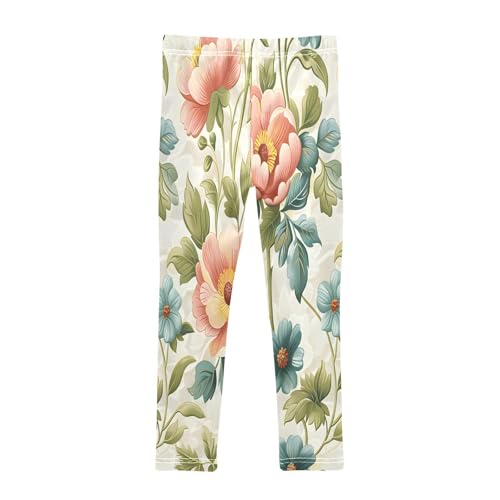 Bolaz Toddler Girls Leggings Printed Yoga Pants Leggings Retro Wallpaper for Kids2