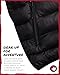 CANADA WEATHER GEAR Mens' Puffer Jacket - Lightweight Packable Bubble Coat, Water Resistant Outerwear Jackets for Men (M-XXL), Size Large, Black/Black Patch