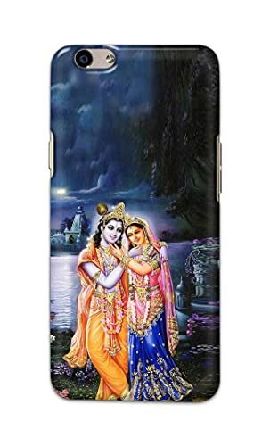 Image of Printed Hard Back Cover Case for Oppo F1s | Oppo A59 Back Cover (Radha Krishna) -1803