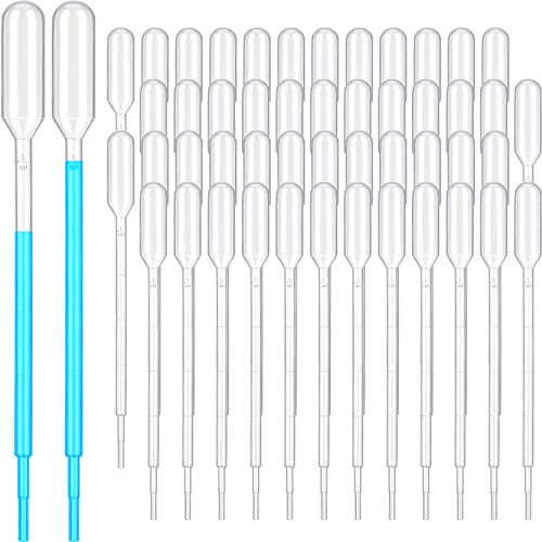 Kingdder 1000 Pcs Plastic Transfer Pipettes, 1 Ml Graduated Disposable