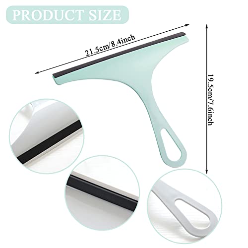6 Pcs Squeegee For Shower,Hand Held Rubber Glass Shower Squeegee, With Hanging Hole Squeegee For Shower, Glass Door, Car Windows,Multifunctional Squeegee Tool #TOP1