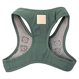 FuzzYard Life Step in Dog Harness | Size XXS | Stylish Premium Cotton Design in Myrtle Green Perfect for Everyday Walks