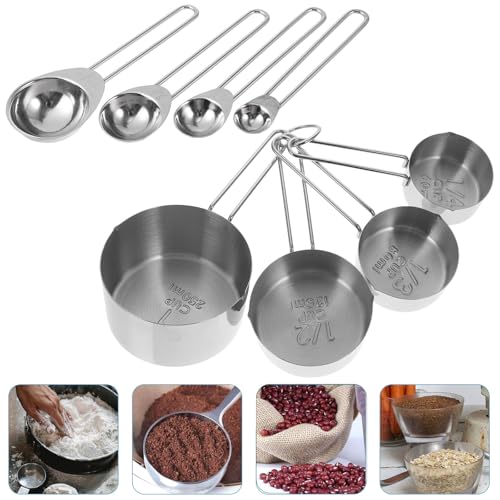 Juego de cucharas medidoras Luxshiny para recetas del hogar 4