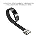 uxcell FPV FFC Cable 20 Pin 0.5mm Pitch 100cm Length B Type Flat Ribbon Cable