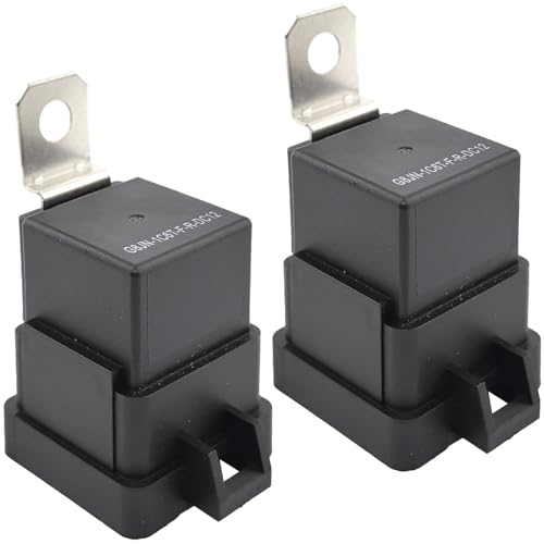 2-Pack G8JN-1C6T-F-R-DC12 12V DC 30A SPDT 5-Pin Industrial Relay, Compatible with PLC & Motor Control Systems