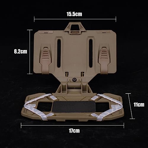 Soporte táctico universal teléfono chaleco de pecho plegable 2