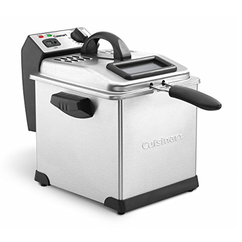 Cuisinart CDF-170 Deep Fryer, 3.4 quart, Stainless Steel (Renewed)