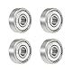 sourcing map 4Stk. 626ZZ Rillenkugellager 6x19x6mm doppelt geschirmt verchromte Lager