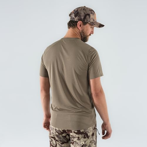 First Lite Men's Yuma Synthetic Short Sleeve Crew - Breathable Ultralight Camo Hunting Baselayer2
