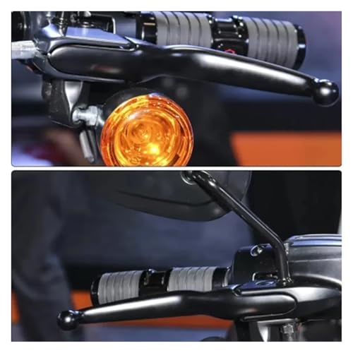 Palanca de embrague ajustable negra para manillar de Harley Touring Road King 6