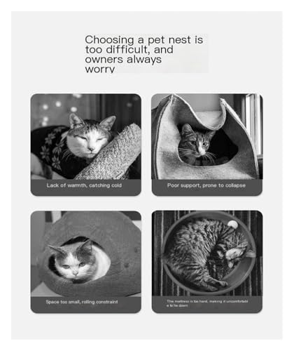 Niche citrouille chien et chat S lit chaud lavable - 4