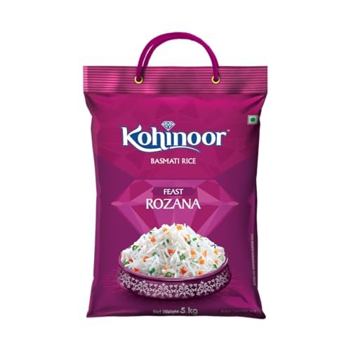 Image of Kohinoor Feast Rozana Basmati Rice, Premium Long-Grain, 5kg