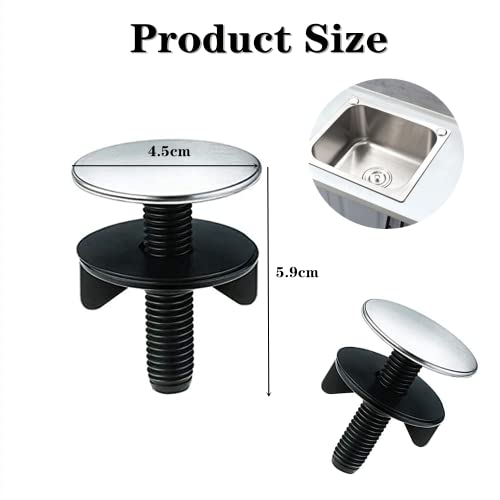 2 PCS Sink Hole Cover Sink Tap Hole Cover Kitchen Sink Tap Hole Sink Accessories for Home Kitchen and Bathroom Sink Decoration Black - Image 2