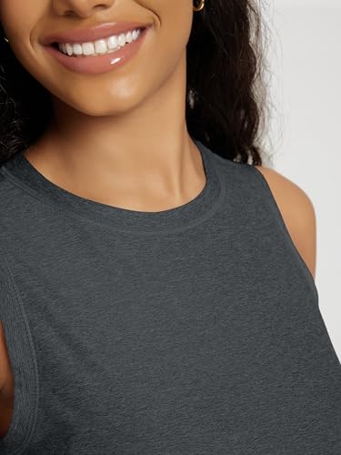 Image of ODODOS Women's Performance Tank Ultra Soft odSTRATUM Tech Sleeveless Tee Shirts High Crew Neck Pullover Top