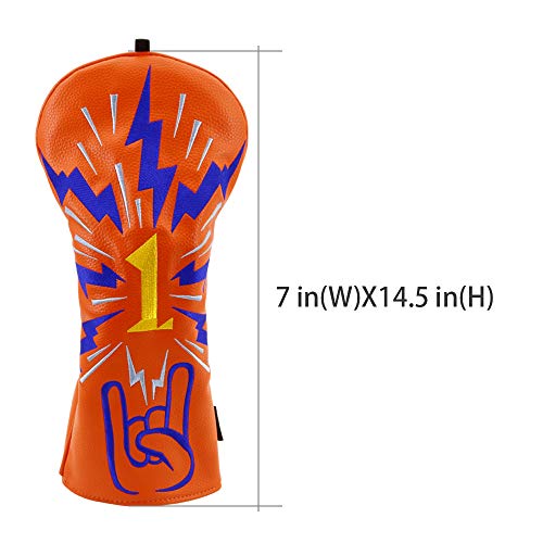 image for Big Teeth Golf Head Covers Driver Headcover 460cc #1 Golf Club Protect