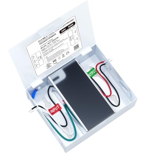 Image of UL-Listed Dimmable LED Driver 60W 24V with Removable Junction Box, Triac /ELV /MLV Transformer for LED and Halogen Lighting, Compatible with Lutron & Leviton Dimmers for Indoor /Outdoor Applications