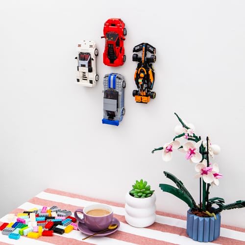 12 x Wandhalterungshaken, kompatibel mit Speed Champions Autos, Wandhalterung, Display-Haken für Ziegelautos (12 Stück)