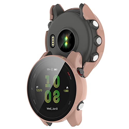 Funda para Garmin Forerunner 255 y 255S con protector de pantalla de cristal templado 2