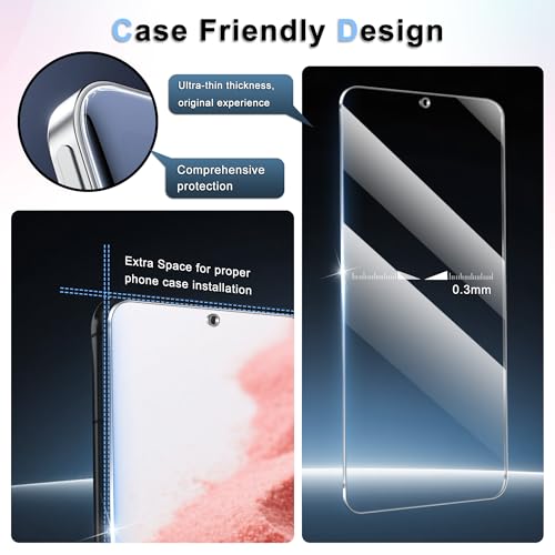 Samsung Galaxy S22 Plus Panzerglas Schutzfolie 2 Stück Set